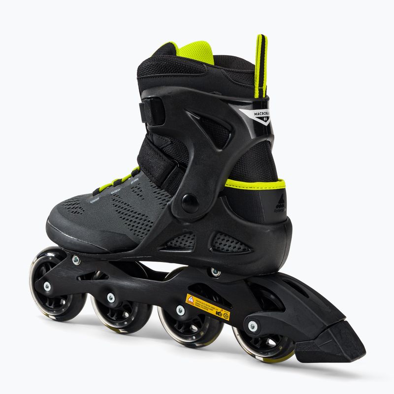 Herren Rollerblade Macroblade 80 Rollschuhe schwarz 07100600 1A1 3