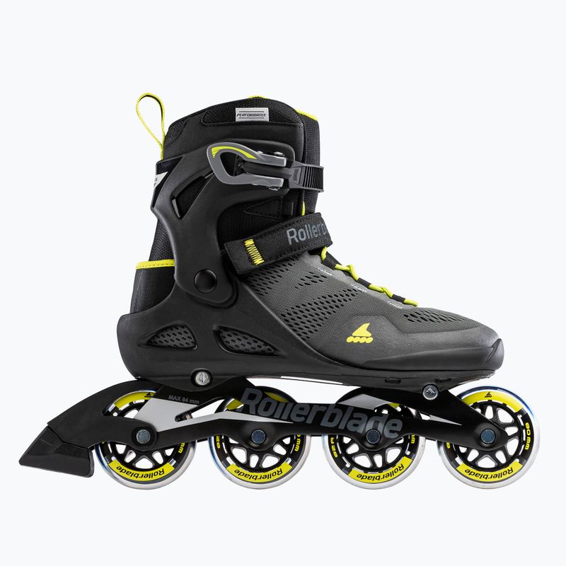 Herren Rollerblade Macroblade 80 Rollschuhe schwarz 07100600 1A1 10