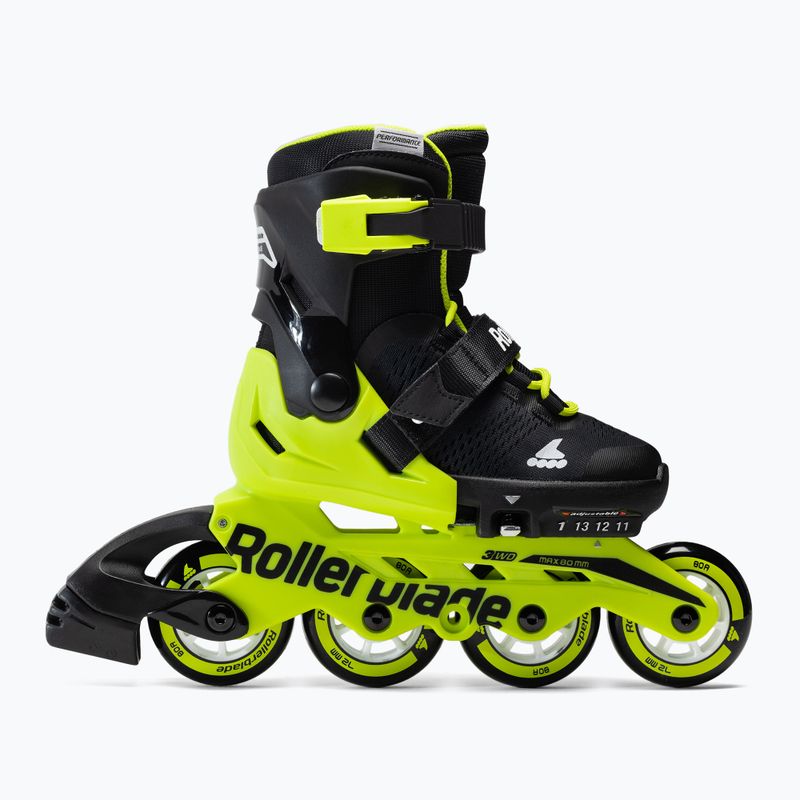 Rollerblade Microblade Kinder Rollschuhe schwarz und gelb 7101700215 2