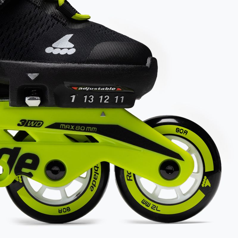 Rollerblade Microblade Kinder Rollschuhe schwarz und gelb 7101700215 6