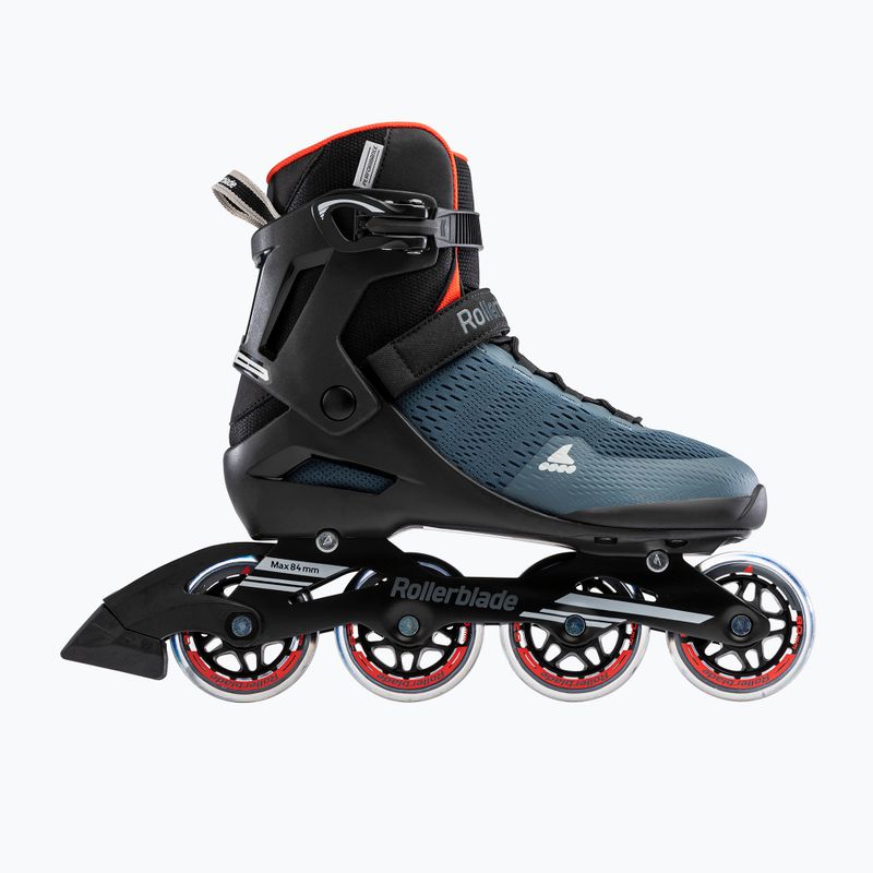 Herren-Inlineskates Rollerblade Sirio 80 orion blue/spicy orange 2