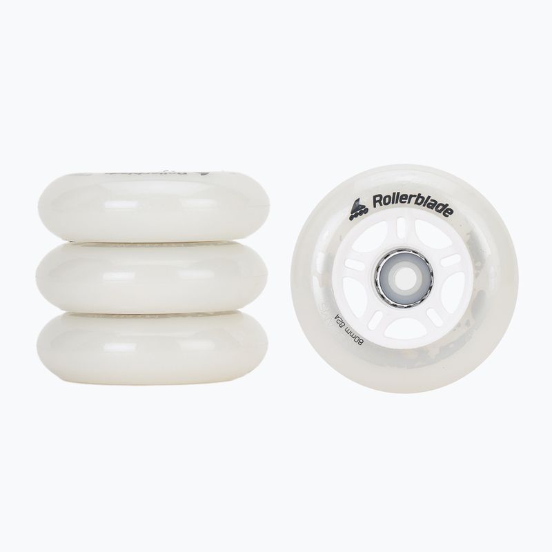 Rollerblade Moonbeams Led Räder 80mm/82A 4 Stück weiß 06120000 101