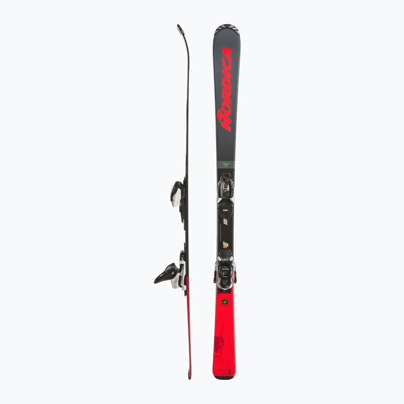 Kinder-Abfahrtsski Nordica Team J R + J7.0 FDT grau/rot 2