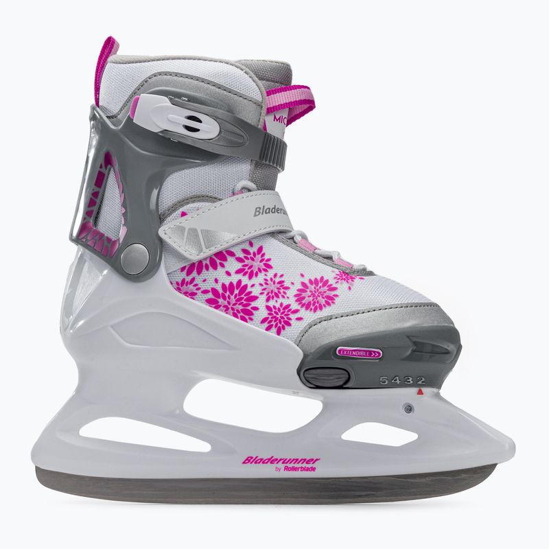 Schlittschuhe Bladerunner Micro Ice G weiß-rosa 2