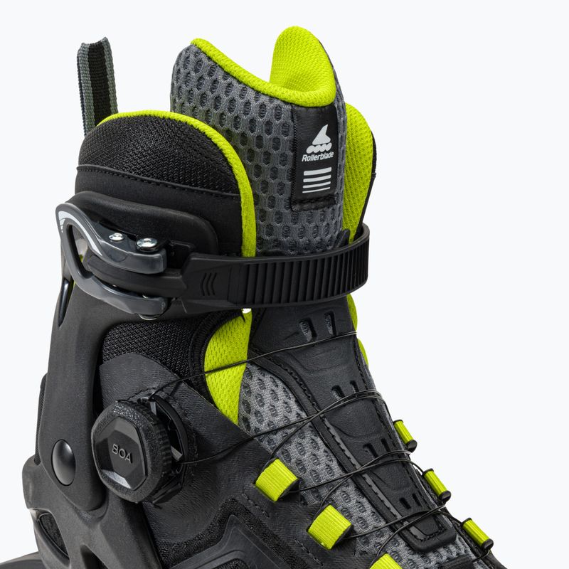 Herren Rollerblade Macroblade 84 BOA Rollerskates schwarz/grün 07370600 5