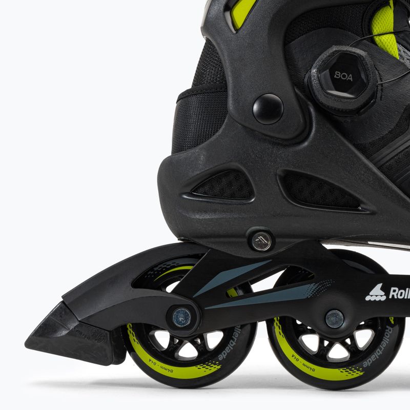 Herren Rollerblade Macroblade 84 BOA Rollerskates schwarz/grün 07370600 7