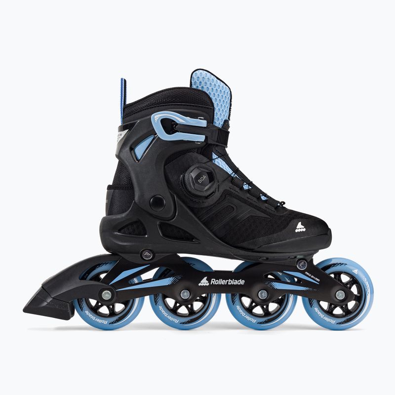 Damen Rollerblade Macroblade 84 BOA schwarz-blau Rollschuhe 07370700092 2