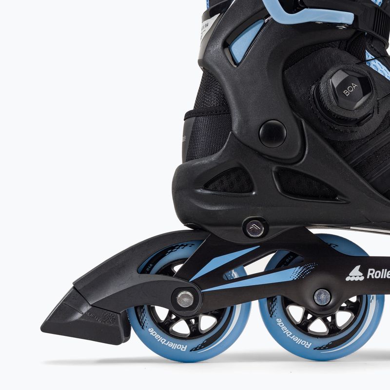 Damen Rollerblade Macroblade 84 BOA schwarz-blau Rollschuhe 07370700092 7
