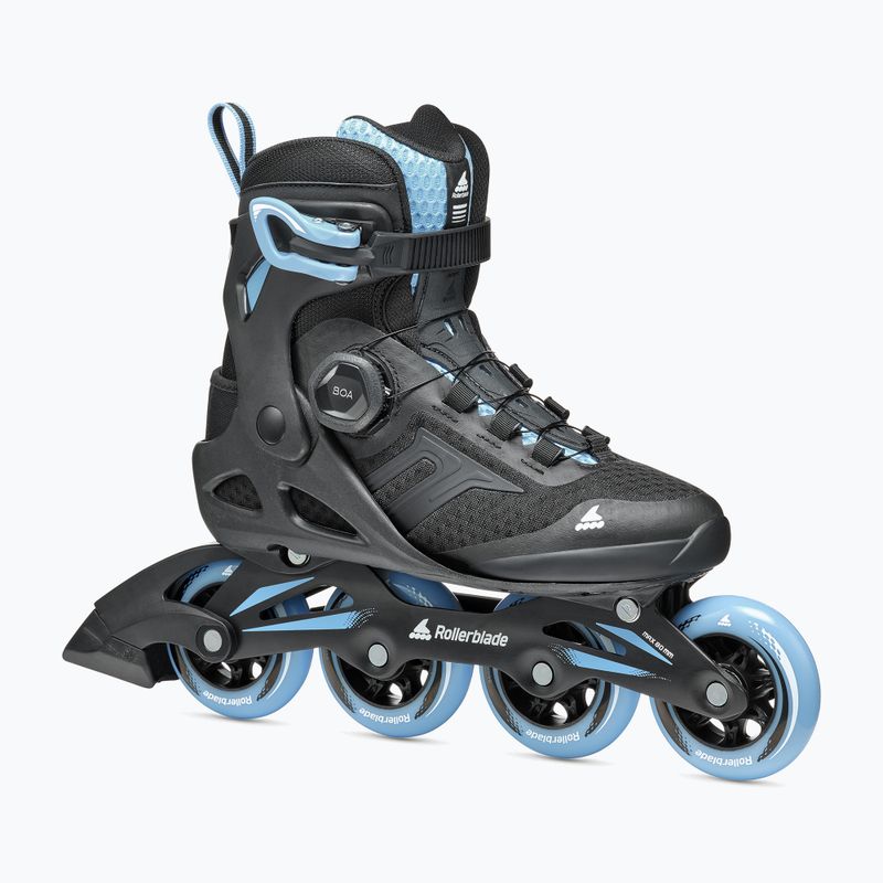 Damen Rollerblade Macroblade 84 BOA schwarz-blau Rollschuhe 07370700092 8