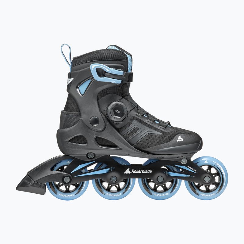 Damen Rollerblade Macroblade 84 BOA schwarz-blau Rollschuhe 07370700092 9