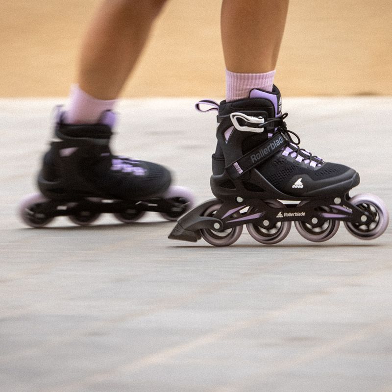 Rollerblade Macroblade 84 Damen Rollerskates schwarz und lila 07370900 14