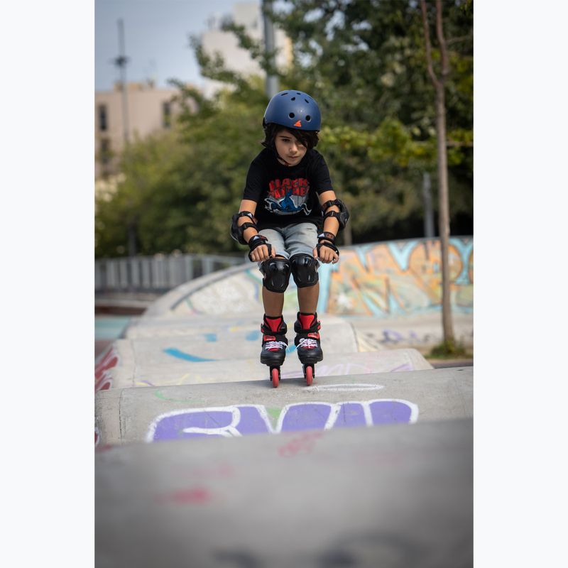 Kinder-Inlineskates mit Schützern Rollerblade Fury Combo Jr black/red 5