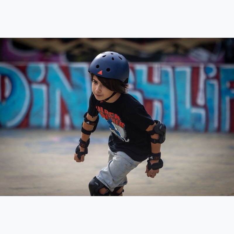 Kinder-Inlineskates mit Schützern Rollerblade Fury Combo Jr black/red 9