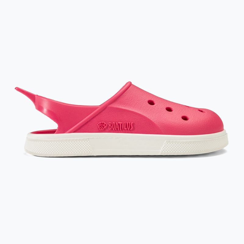 BOATILUS Cloggy fuxia/weiß Kindersandalen 2