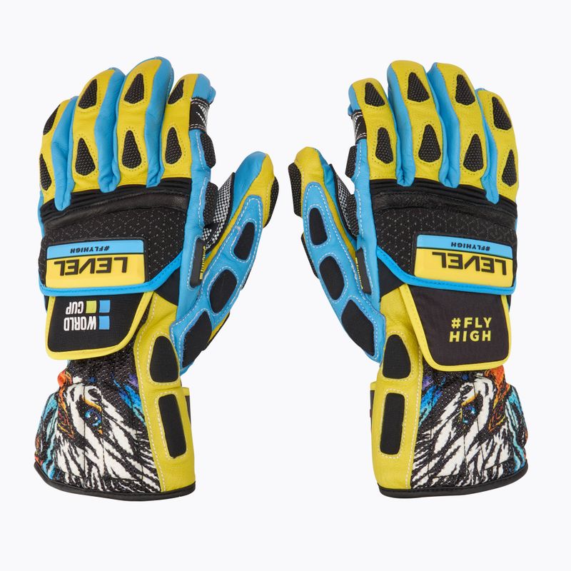 Skihandschuhe Level Worldcup CF yellow/blue 2