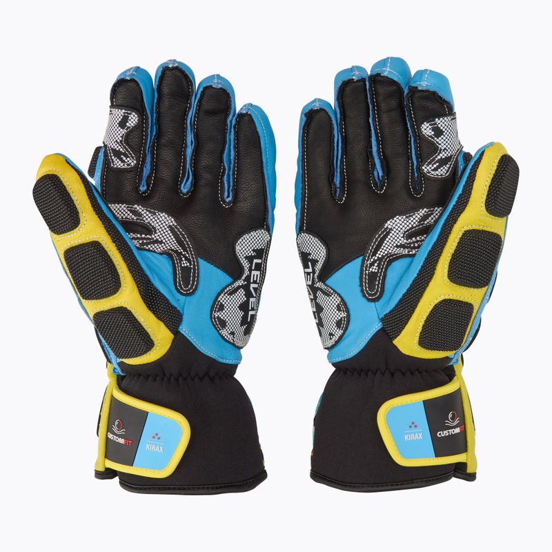 Skihandschuhe Level Worldcup CF yellow/blue 3