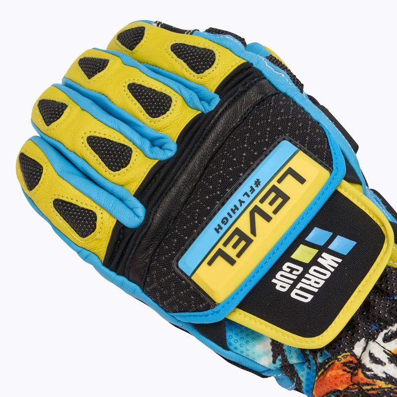 Skihandschuhe Level Worldcup CF yellow/blue 5