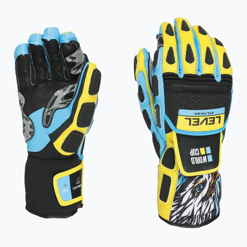 Skihandschuhe Level Worldcup CF yellow/blue 6