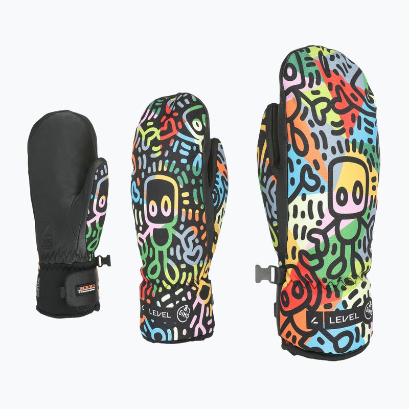 Skihandschuhe Kinder Level Vertigo Mitt Teen pattern