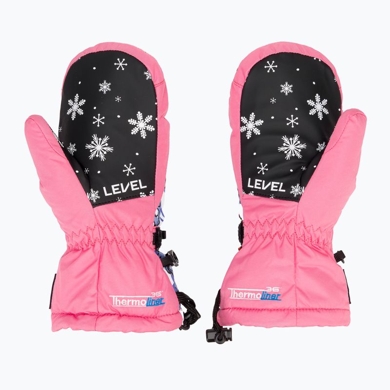 Skihandschuhe Kinder Level Junior Mitt pink 3
