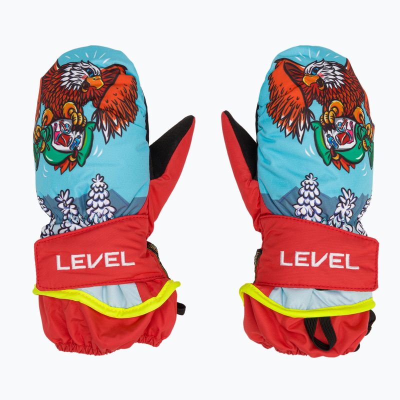 Skihandschuhe Kinder Level Animal red 2