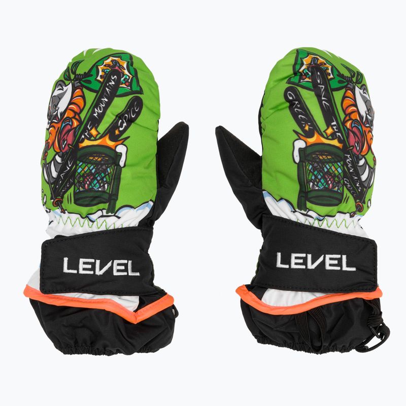Skihandschuhe Kinder Level Animal lime 2