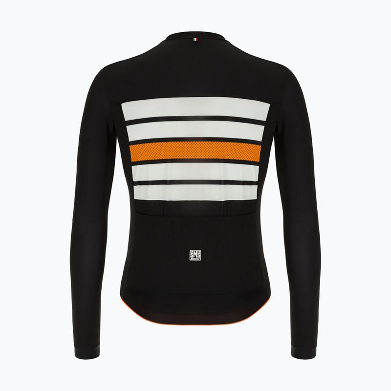 Santini Ecosleek Bengal Herren Radfahren Sweatshirt schwarz 2S215075ESLKBENGBIS 2