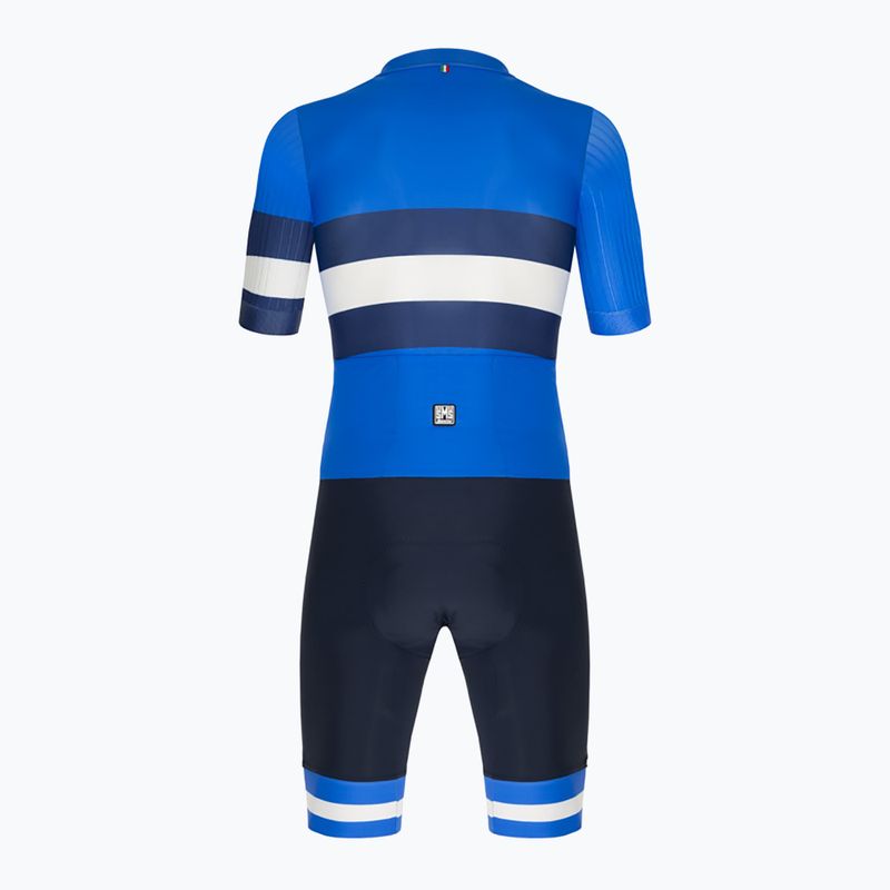 Herren Santini Viper Bengal blau Fahrradanzug 2S851YC3VIPERBENGNTS 2