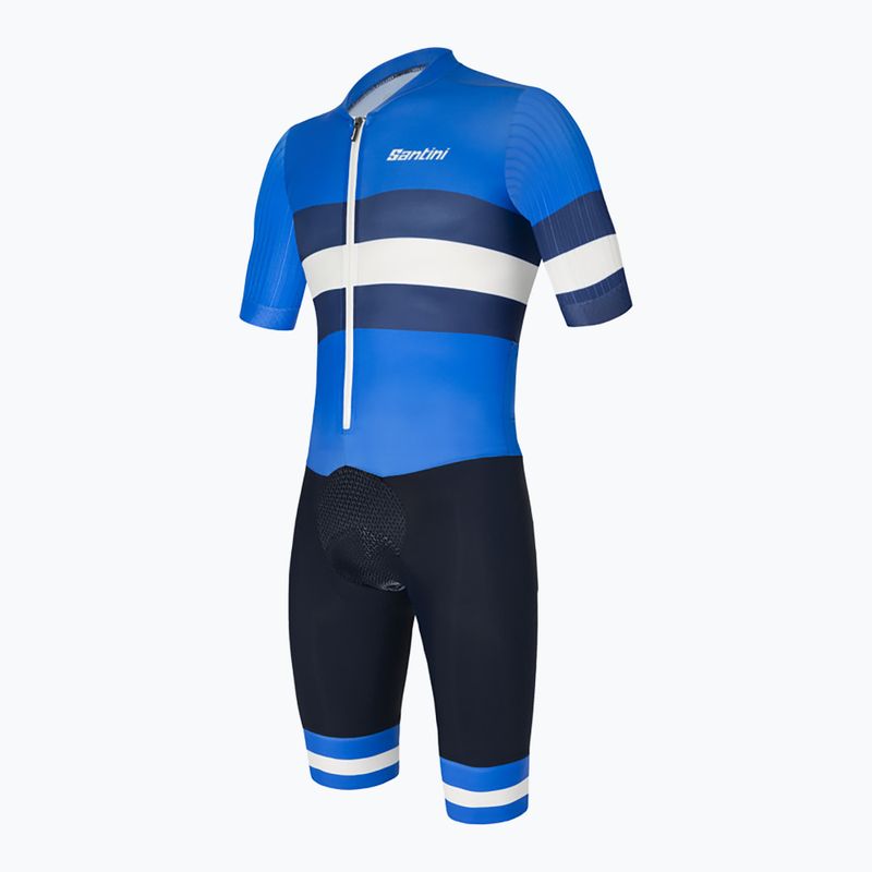 Herren Santini Viper Bengal blau Fahrradanzug 2S851YC3VIPERBENGNTS 3