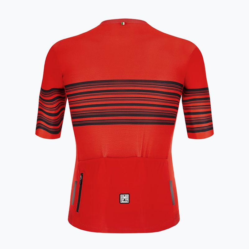 Santini Tono Profilo Herren Fahrradtrikot rot 2S94075TONOPROFRSS 2