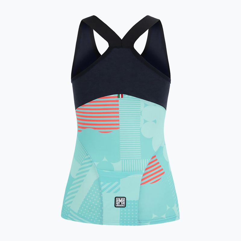 Santini Scia Optic Damen Radtrikot schwarz/blau 2S63GLLSCIAOPTIACS 2