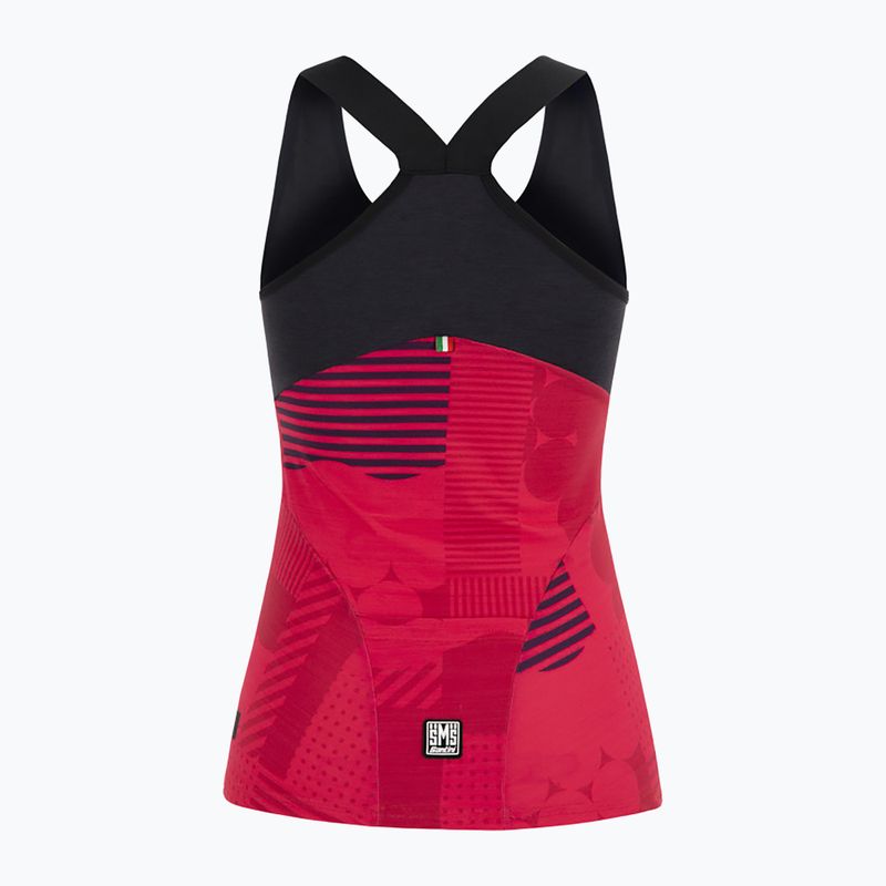 Santini Scia Optic Damen Radtrikot schwarz und rot 2S63GLLSCIAOPTIACS 2