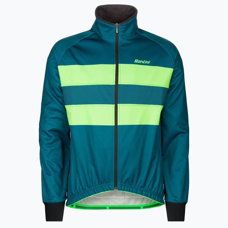 Santini Colore Winter grüne Fahrradjacke 2W50775COLORBENGTE