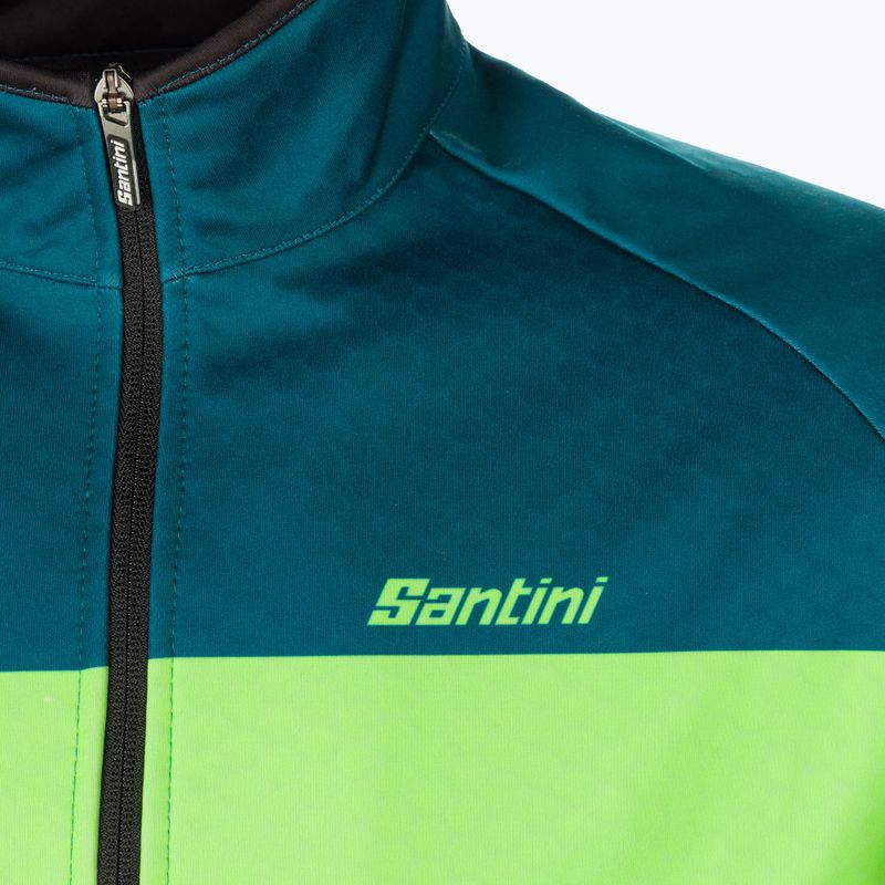 Santini Colore Winter grüne Fahrradjacke 2W50775COLORBENGTE 3