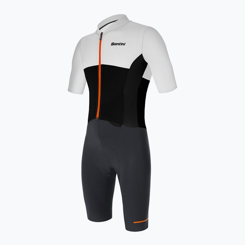 Santini Redux Istinto grau-weiß Herren Straßenanzug 2S769C3 3