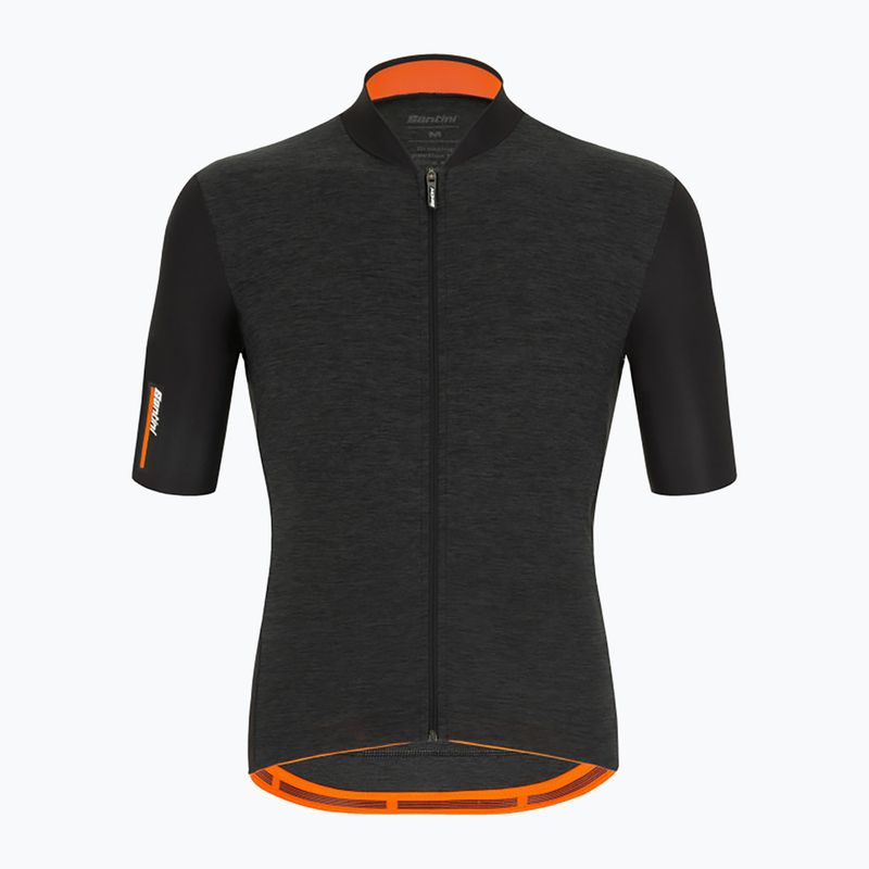 Santini Colore Puro Herren-Radtrikot schwarz 2S94075RCOLORPUR0NES