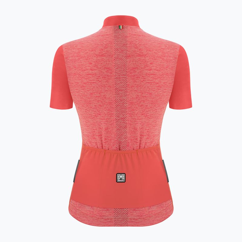 Santini Colore Puro Damen Fahrradtrikot orange 2S940L75RCOLORPUR0GNS 2