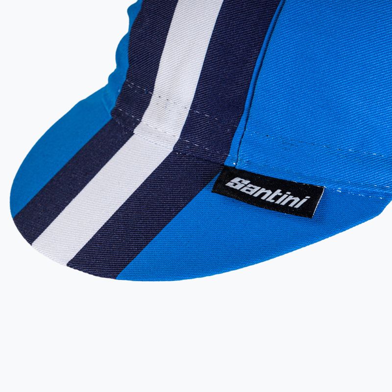 Santini Bengal blau Radfahren Kappe 2S460COTBENGRYUNI 8