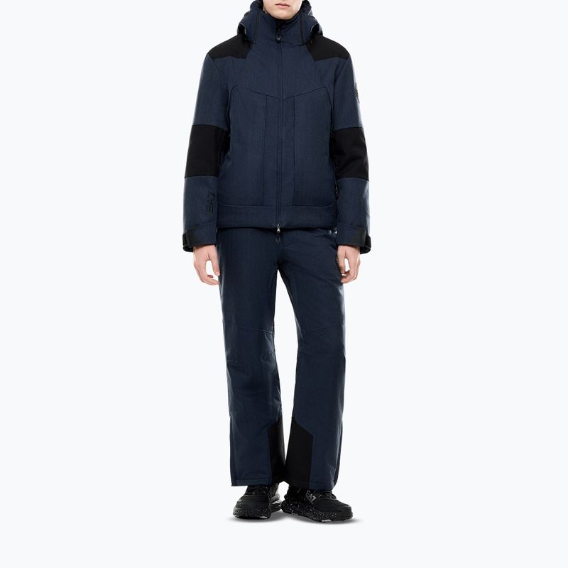 Herren-Skijacke EA7 Emporio Armani Elitary Fashion fancy blue herringbo 2