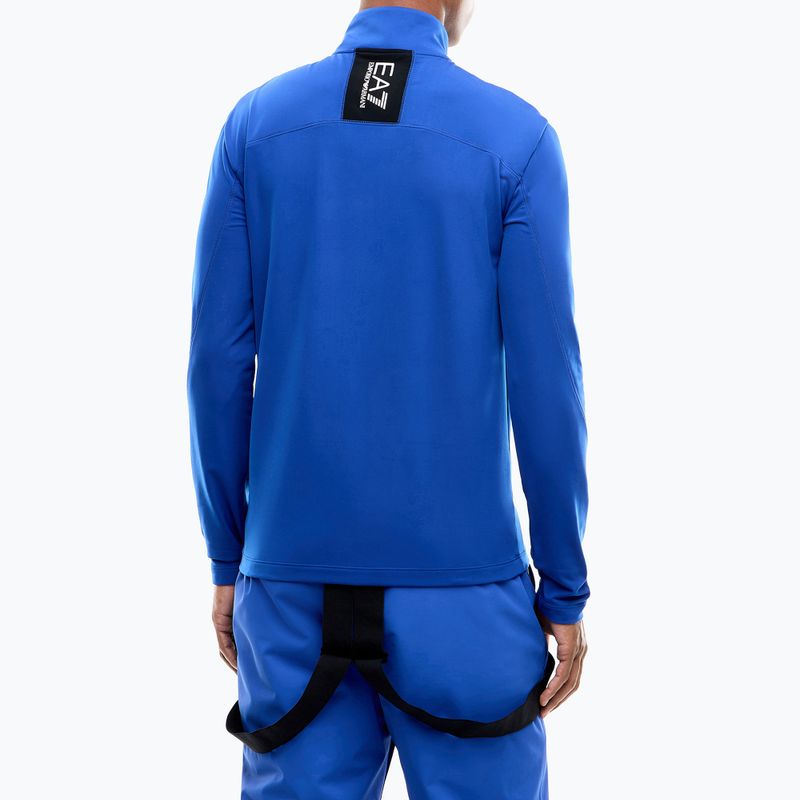 Herren-Skifleece EA7 Emporio Armani Pure Powerstretch T-Top Half Zip new royal 3