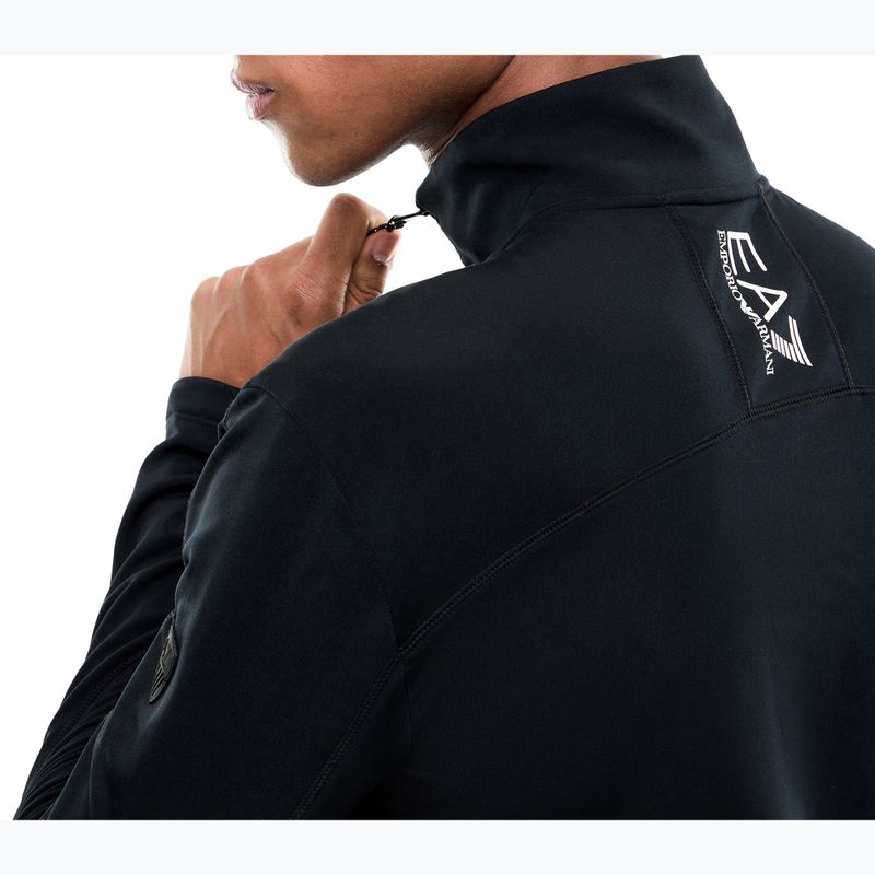 Herren-Skifleece EA7 Emporio Armani Pure Powerstretch T-Top Half Zip black 5
