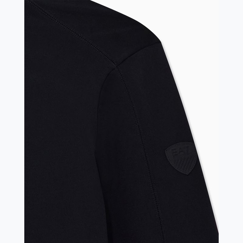 Herren-Skifleece EA7 Emporio Armani Pure Powerstretch T-Top Half Zip black 8