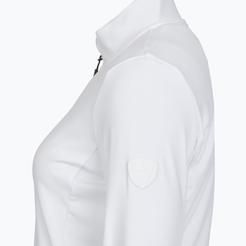 Damen Ski‑Sweatshirt EA7 Emporio Armani Pure Powerstretch T-Top Half Zip white 3