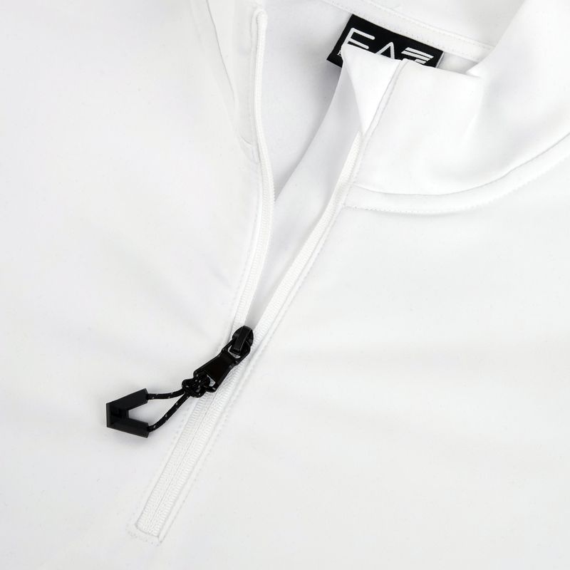 Damen Ski‑Sweatshirt EA7 Emporio Armani Pure Powerstretch T-Top Half Zip white 4