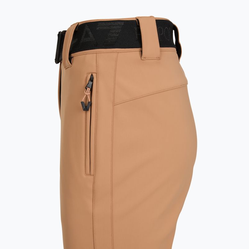 Damen Skihose EA7 Emporio Armani Pure Softshell Waisted mocha mousse 3