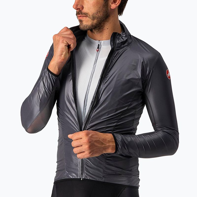 Fahrradjacke Herren Castelli Aria Shell dark gray 3