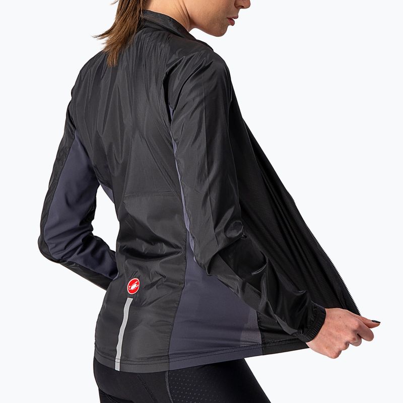 Fahrradjacke Damen Castelli Squadra Stretch light black/dark gray 4
