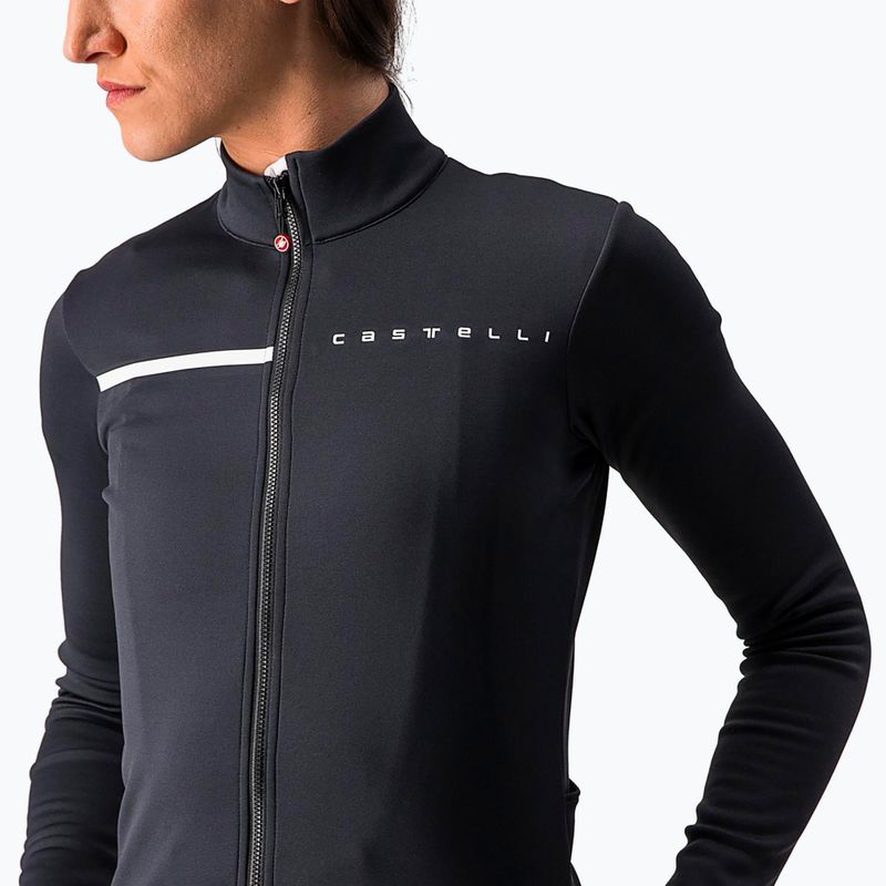 Damen Radfahren Sweatshirt Castelli Sinergia 2 Jersey FZ W leicht schwarz/weiß 4
