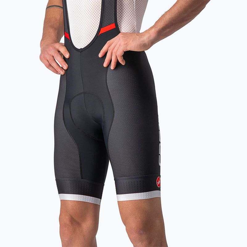 Fahrrad Shorts Herren Castelli Competizione Kit black/silver gray 4