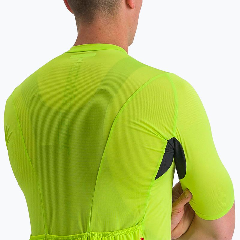 Fahrradtrikot Herren Castelli Superleggera 3 electric lime 4